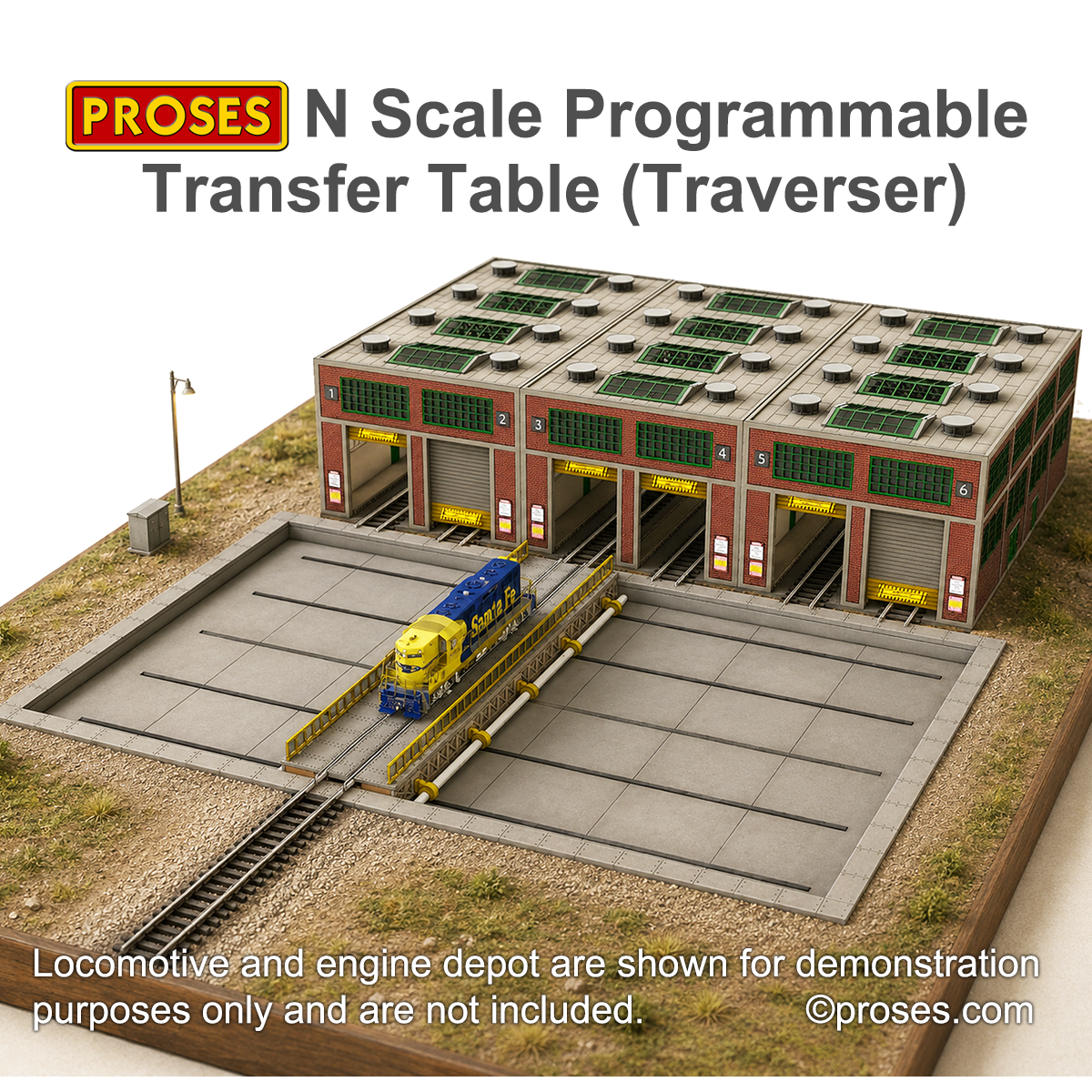6 WAY PROGRAMMABLE TRANSFER TABLE N SCALE