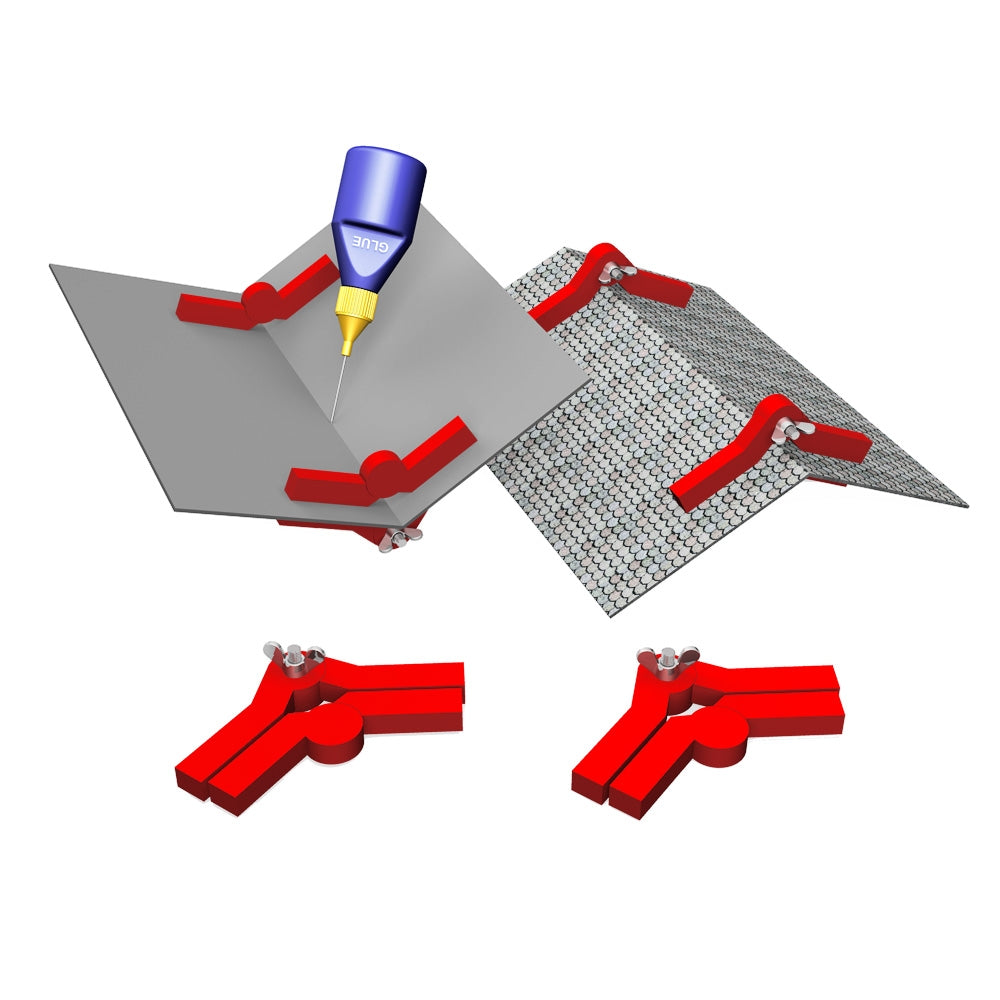 Multi Angle "Snap & Glue" Magnetic Clamps (2 pcs)