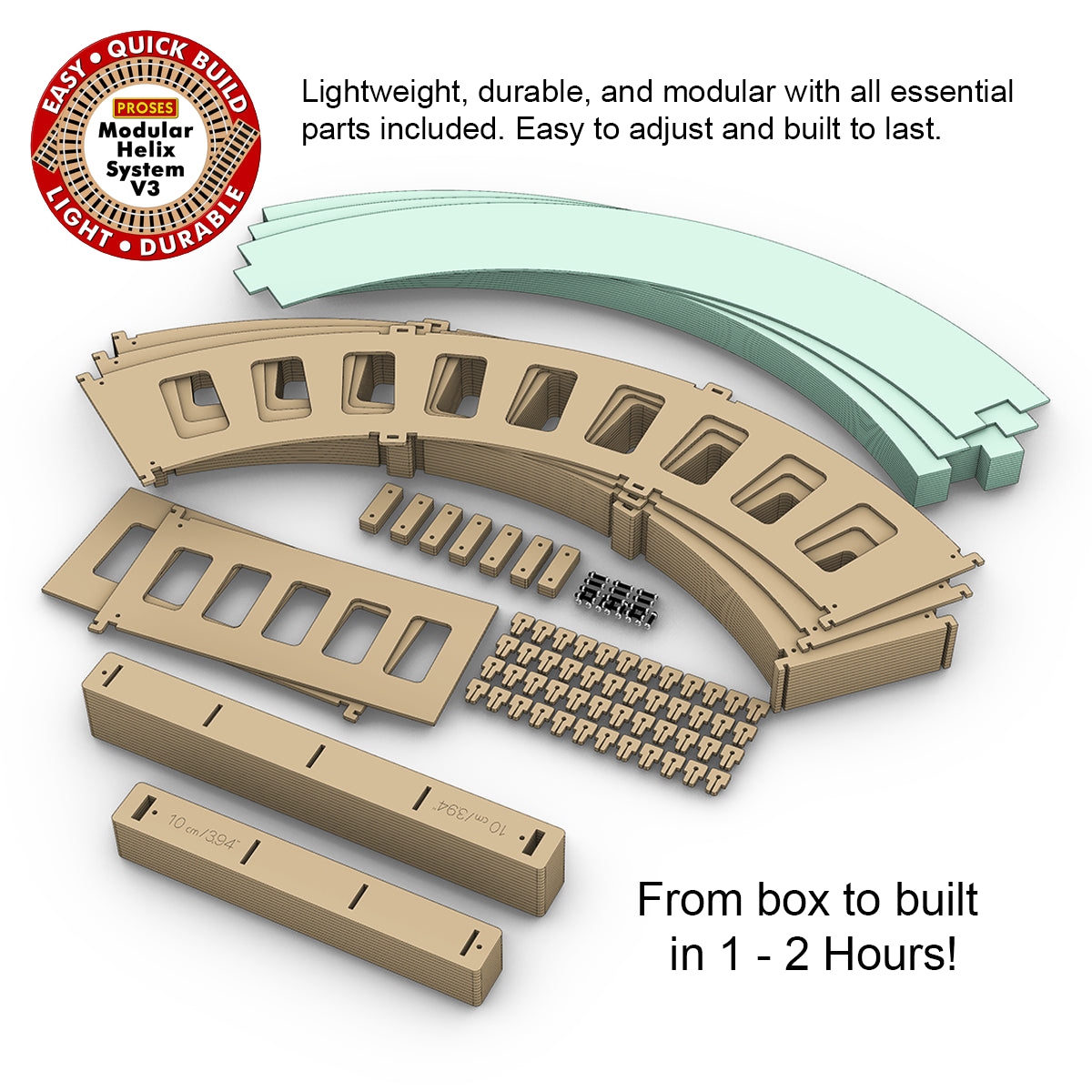 NEW! 4.5 LEVEL SMART ECO HELIX for Hornby, Peco R3/R4 Curves.