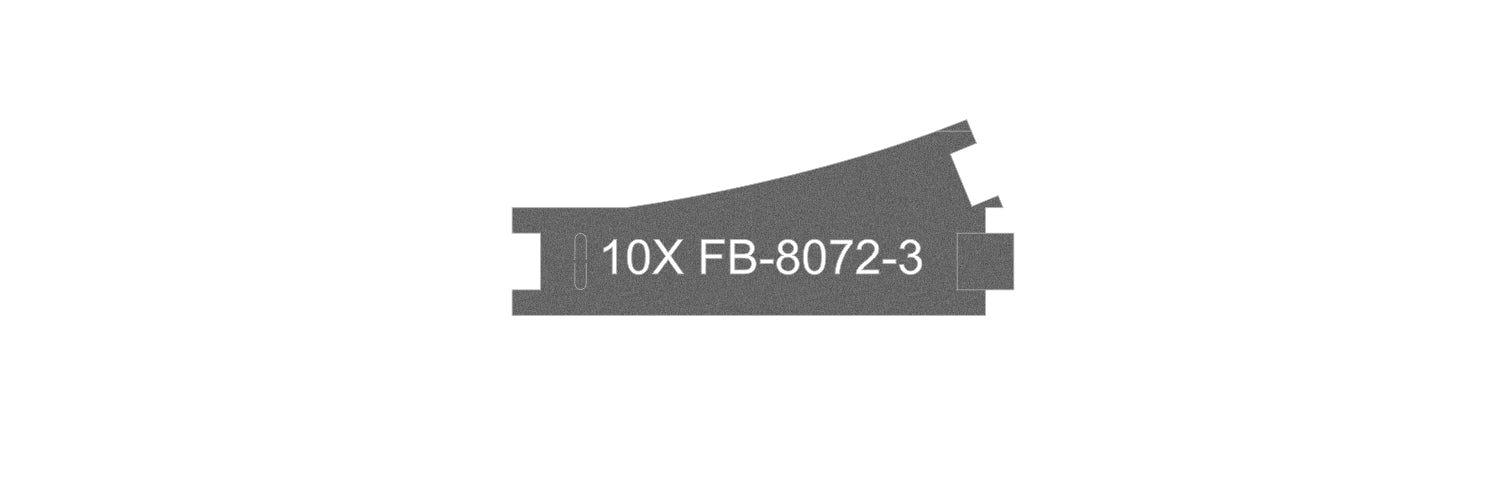 FB-8072-3 Pre-Cut Cork Bed for UK Geometry Tracks