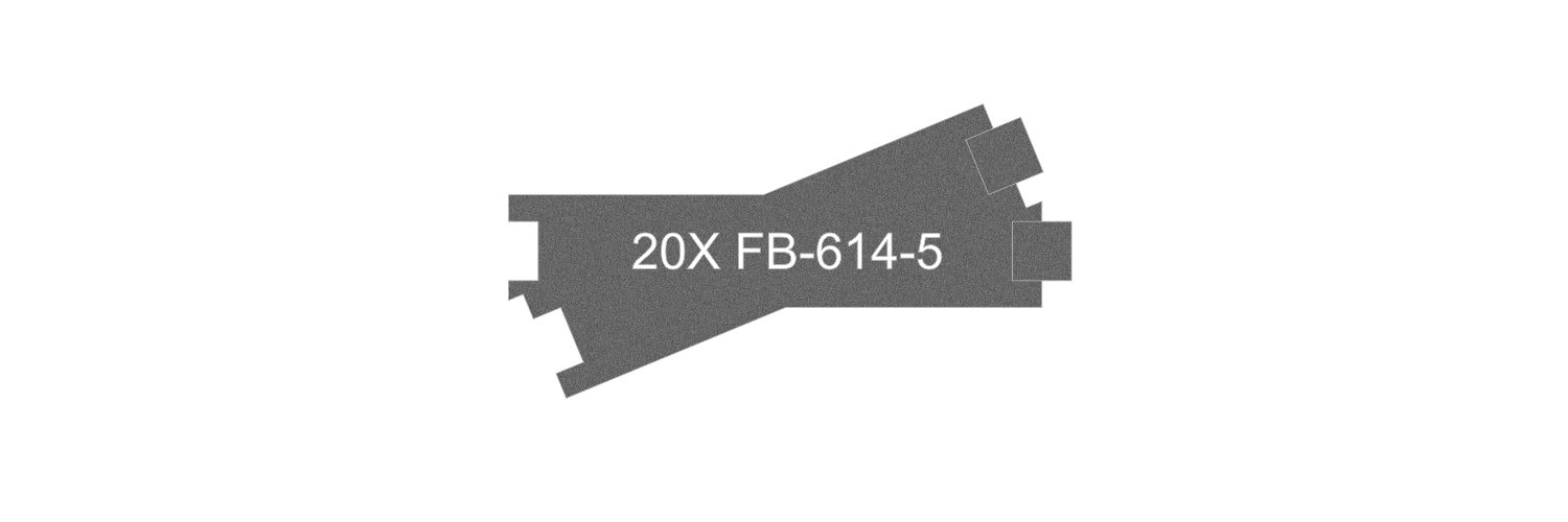 FB-614-5 Pre-Cut Cork Bed for UK Geometry Tracks