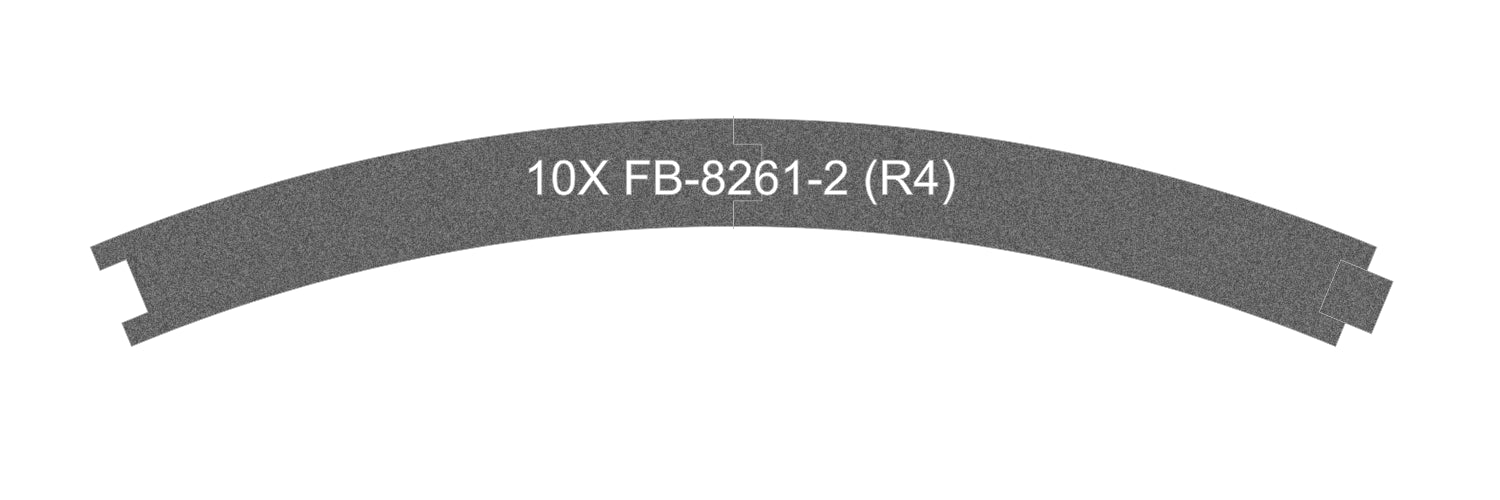 FB-8261-92 Pre-Cut Cork Bed for UK Geometry Tracks