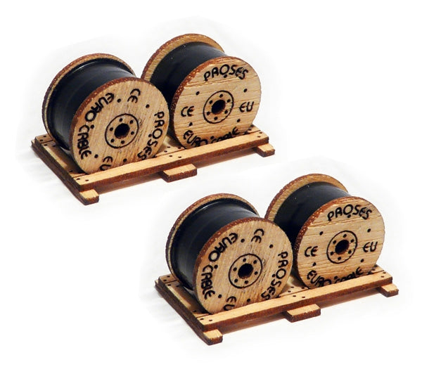 HO/OO 4 X Cable Drums (Kit)