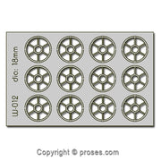 12 pcs 18mm Diameter Round Windows HO/OO