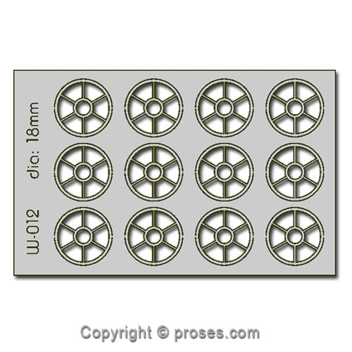 12 pcs 18mm Diameter Round Windows HO/OO