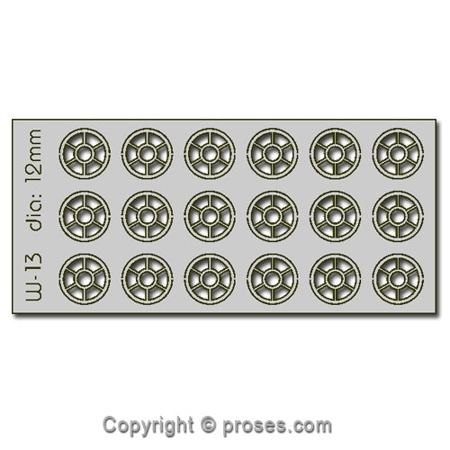 18 pcs 12mm Diameter Round Windows HO/OO