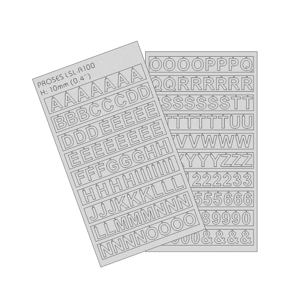 Laser-Cut Letters 10mm (1/2.5 inch)