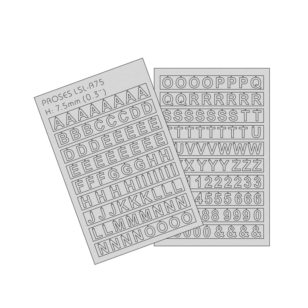 Laser-Cut Letters 7.5mm (1/3 inch)
