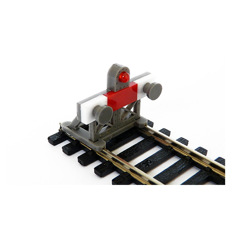 2 X HO Scale Laser-Cut Buffer Stop Kit w/Light