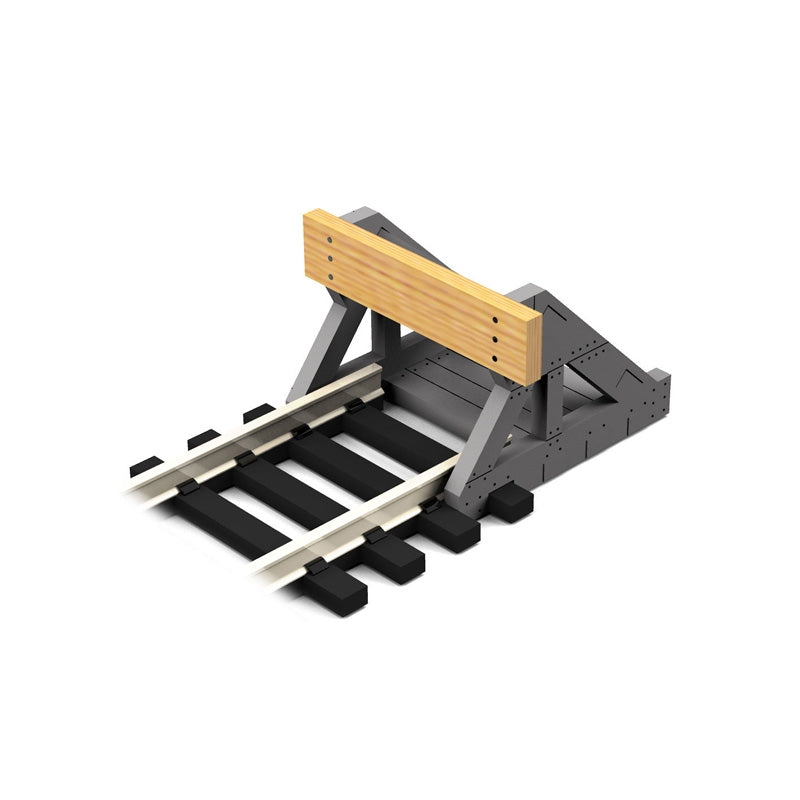 HO/OO 2 X  Buffer Stop w/Real Wood Plate