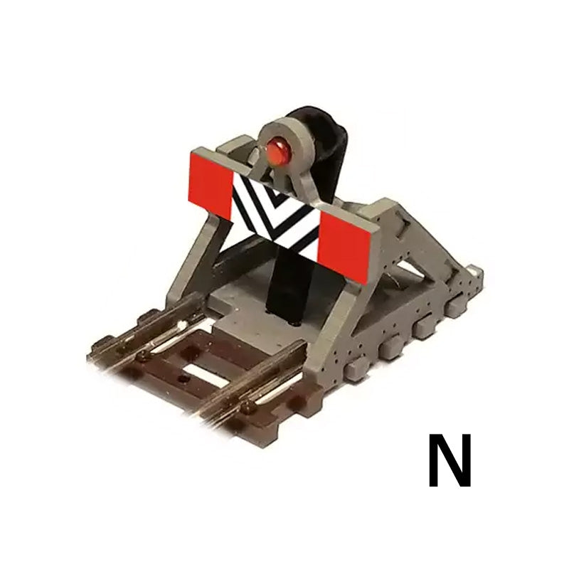 N Scale 2 X  Buffer Stop w/Lights