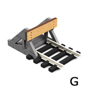 2 X G Scale Buffer Stops w/Wooden Plates