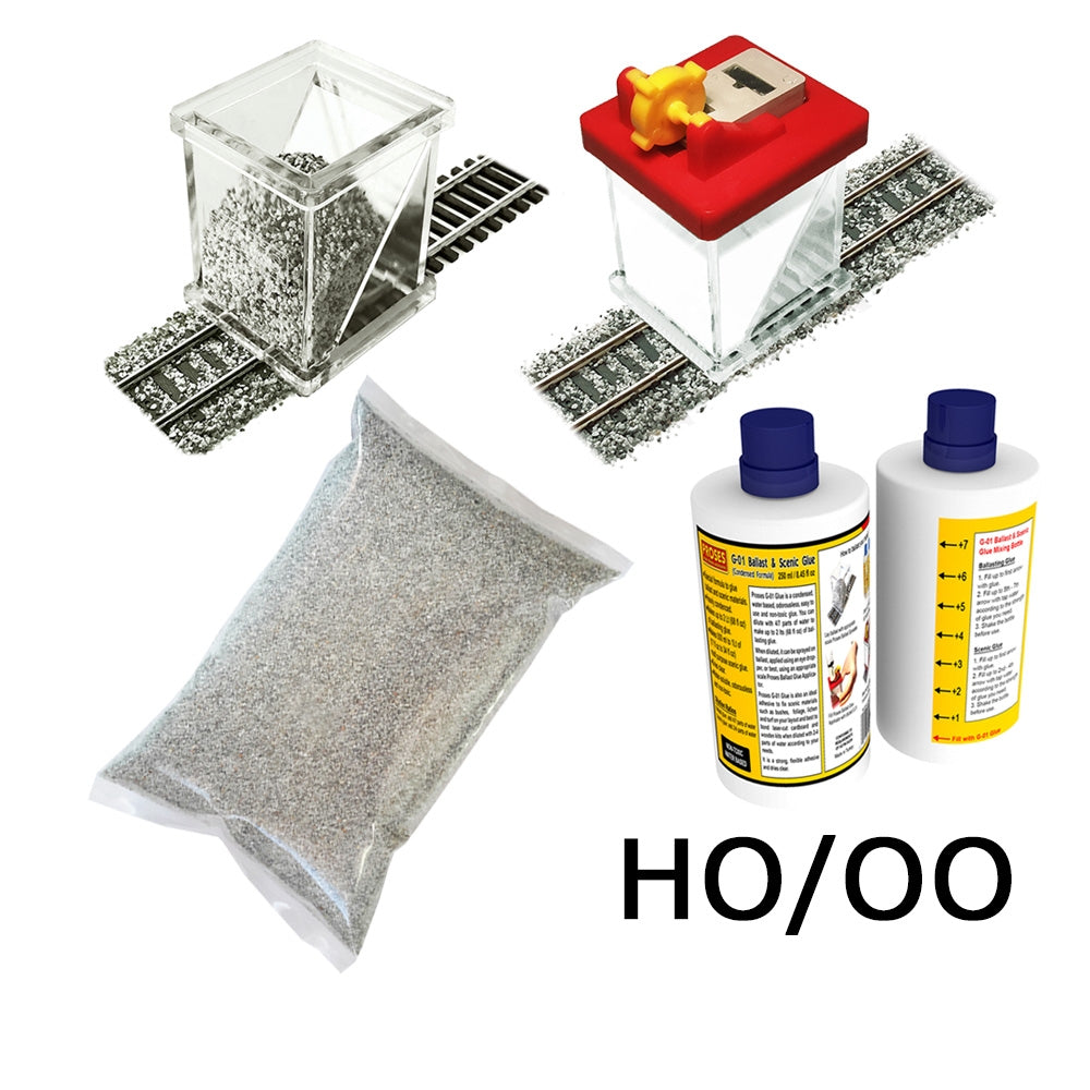 HO/OO Ballasting Kit w/Gluer (Light Grey)