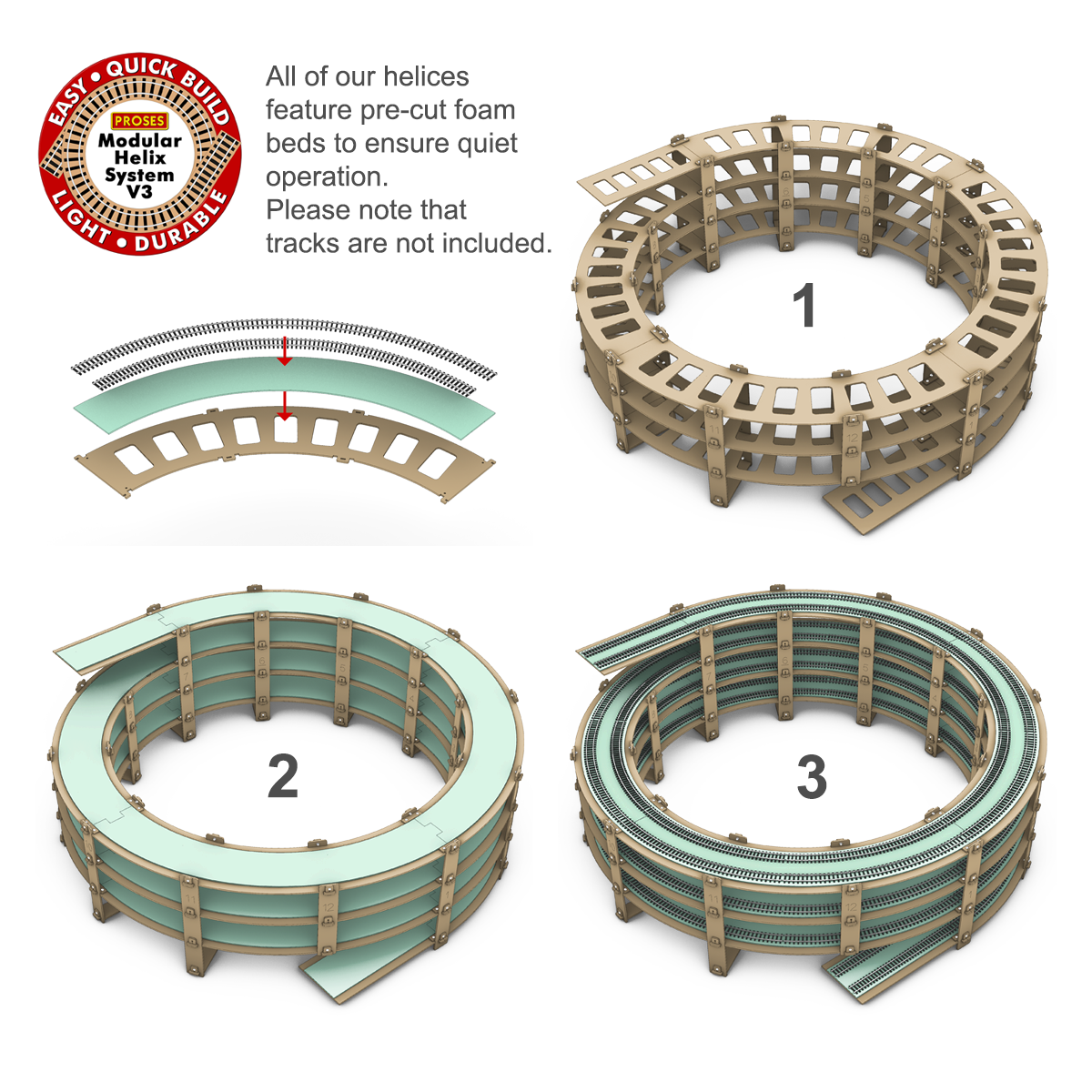 4.5 LEVEL HELIX for PIKO R3/R4