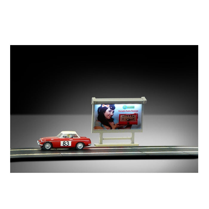 Illuminated Billboard (Built, laser-cut acrylic)
