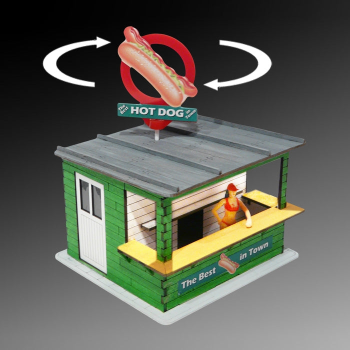 Illuminated Hot Dog Stand Kit w/Rotating Banner
