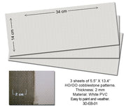 3D Embossed PVC Sheets (Cobblestone)