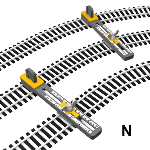 N Scale Adjustable Parallel Track Tool