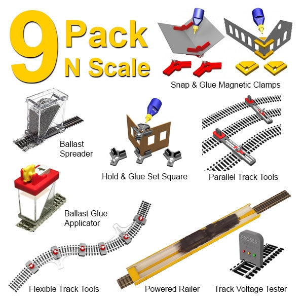Pack Of 9 Smart Tools For N Scale – Proses Hobby Shop