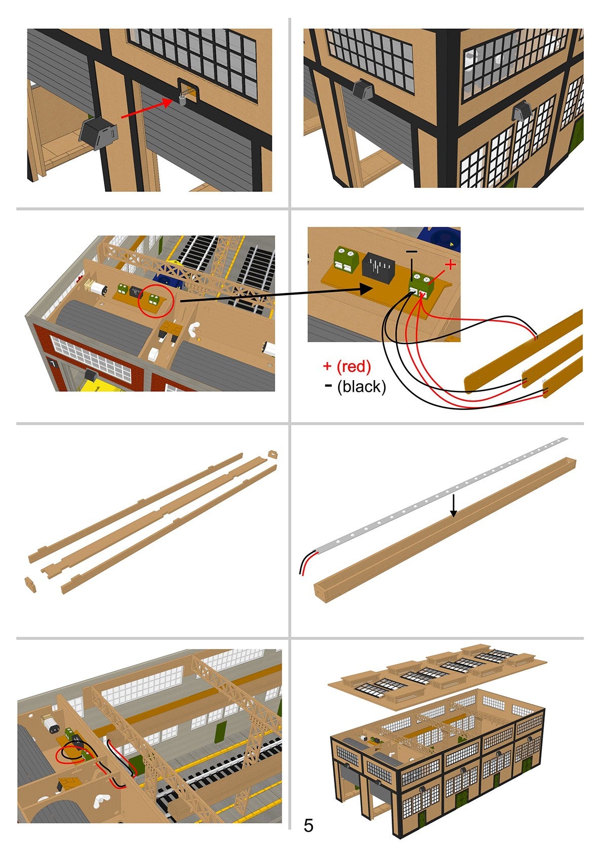 O Scale Laser-Cut Double Engine Loco Shed Kit
