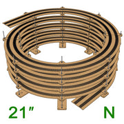 21" N Scale Single/Double Helix (R:19.5" to R:22.5")