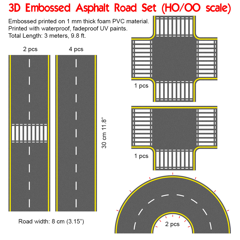 3D Embossed PVC Sheets (Asphalt)