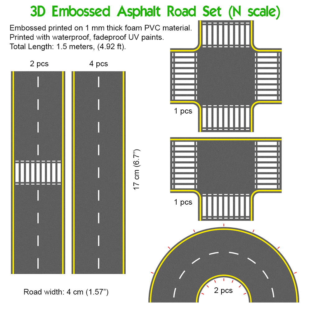 3D Embossed PVC Sheets (Asphalt)