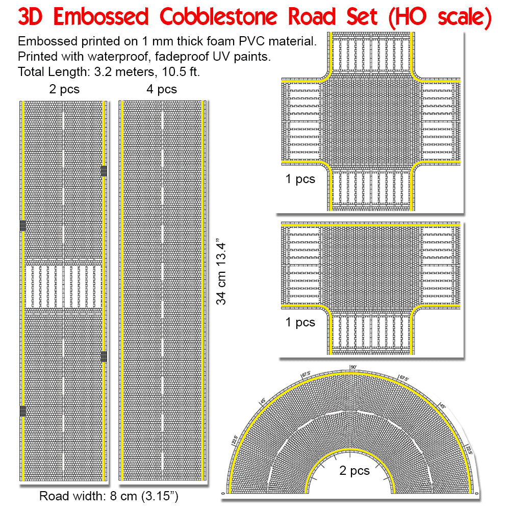 3D Embossed PVC Sheets (Cobblestone)