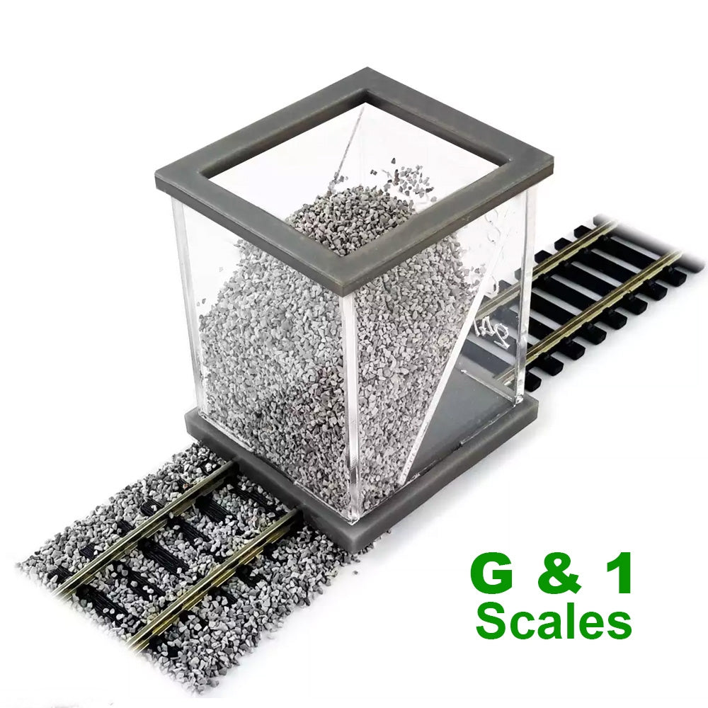 G and 1 scale ballast spreader.