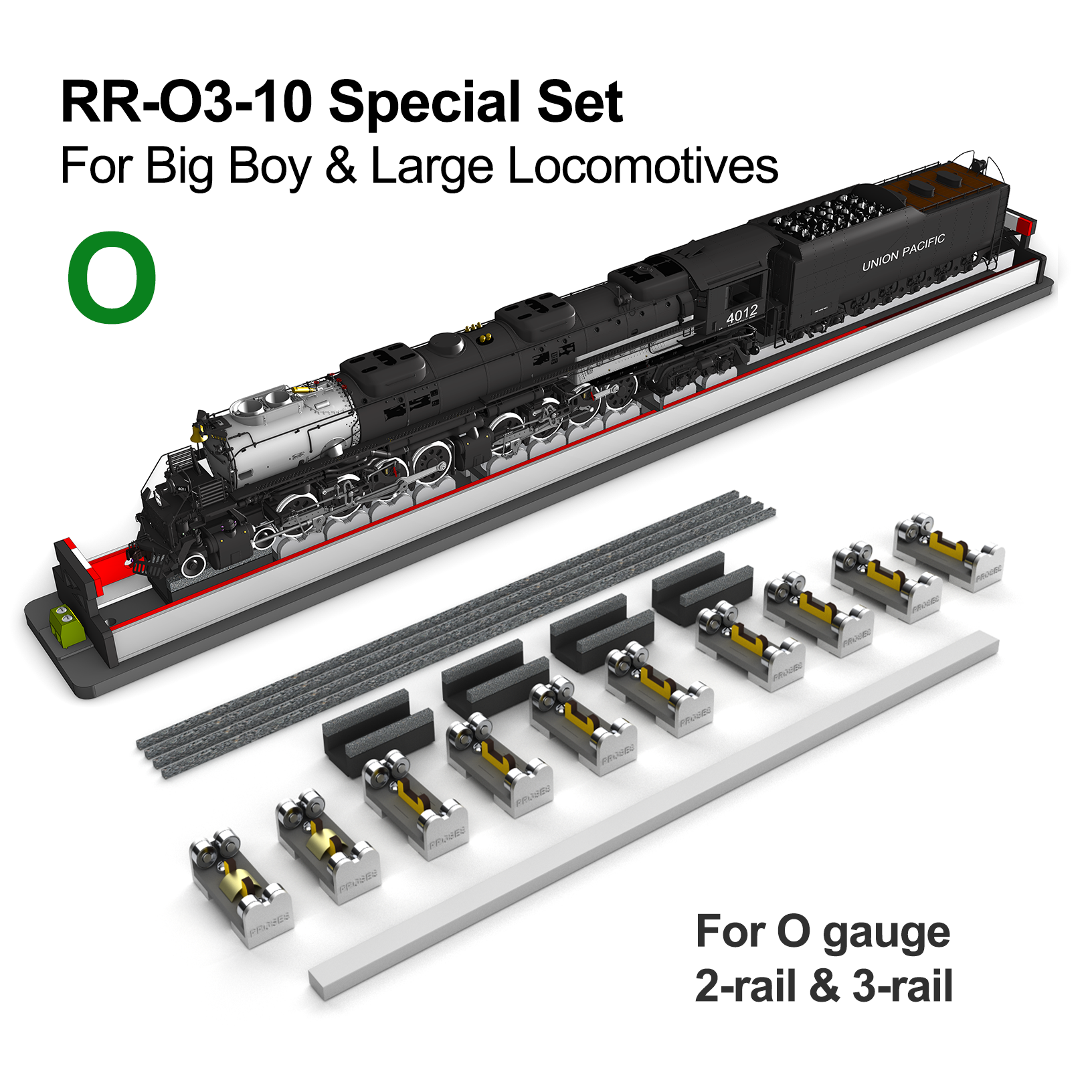 O Gauge Rolling Road for Big Boy & Large Engines (2-rail/3-rail)