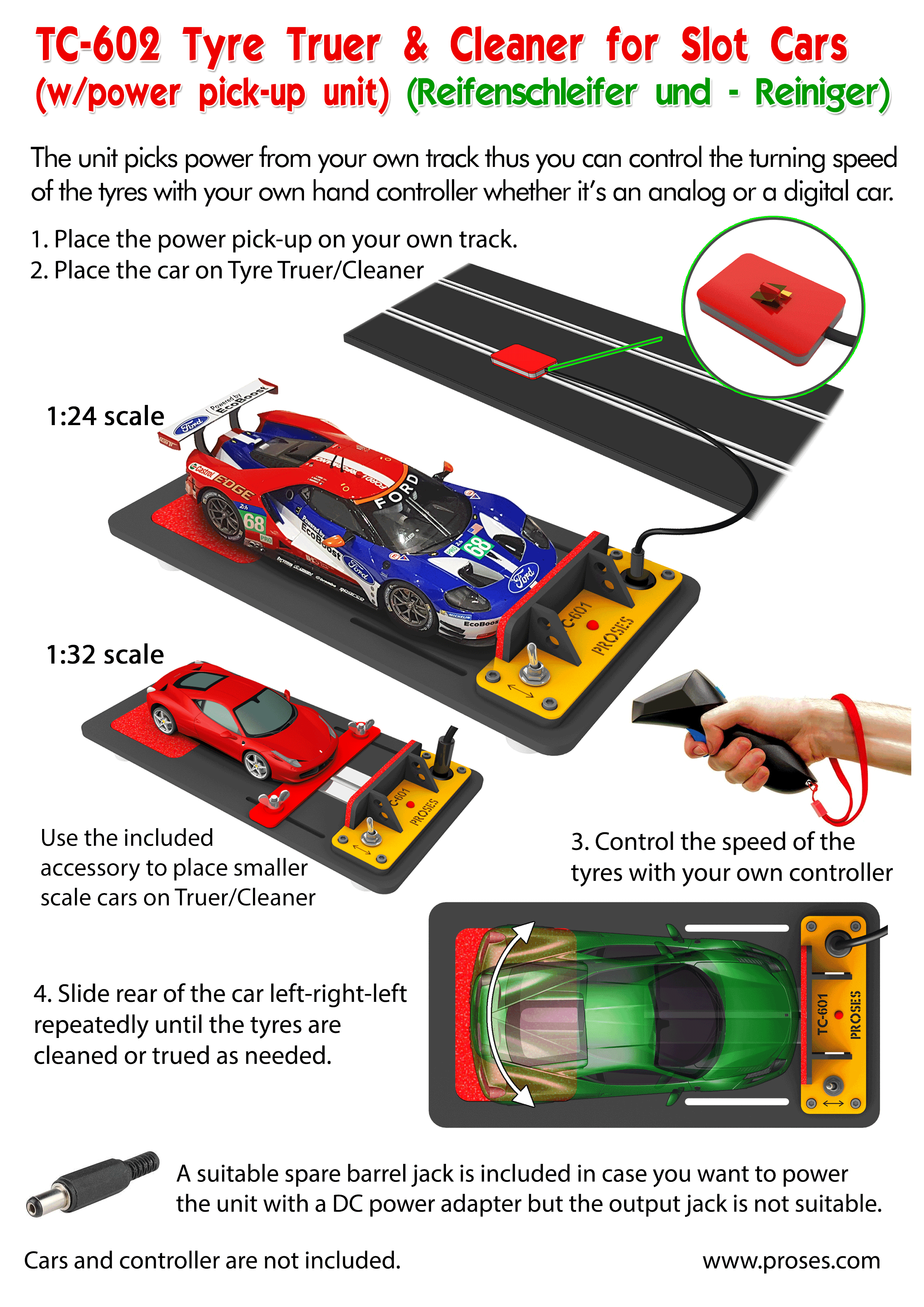 TC-602 Pneus de voiture à sous plus précis et plus propres 