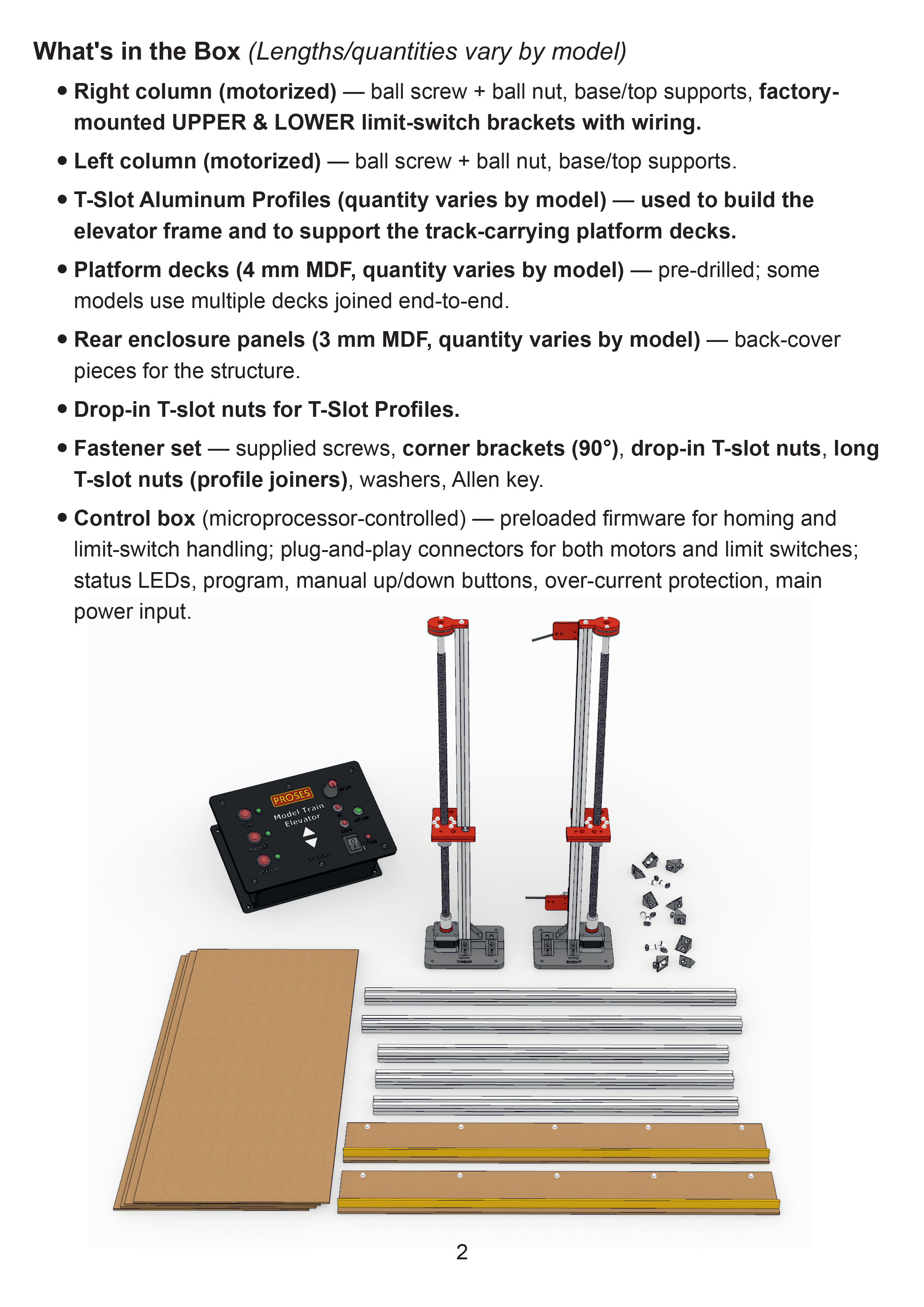 PTE-124 Model Train Elevator - 124 cm (49")