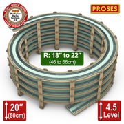 Hélice de niveau 4,5 de 18 à 22 pouces de rayon pour trains miniatures