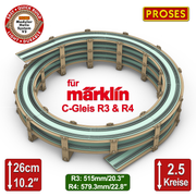 2.5 LEVEL HELIX pour les trains miniatures Marklin C-Track R3/R4