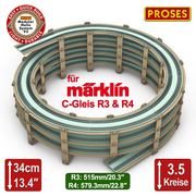3.5 LEVEL HELIX pour les trains miniatures Marklin C-Track R3/R4