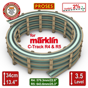 3.5 LEVEL HELIX pour les trains miniatures Marklin C-Track R4/R5