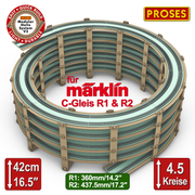 4.5 LEVEL HELIX pour les trains miniatures Marklin C-Track R1/R2