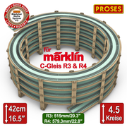 4.5 LEVEL HELIX pour les trains miniatures Marklin C-Track R3/R4