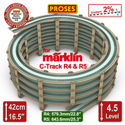 4.5 LEVEL HELIX pour les trains miniatures Marklin C-Track R4/R5