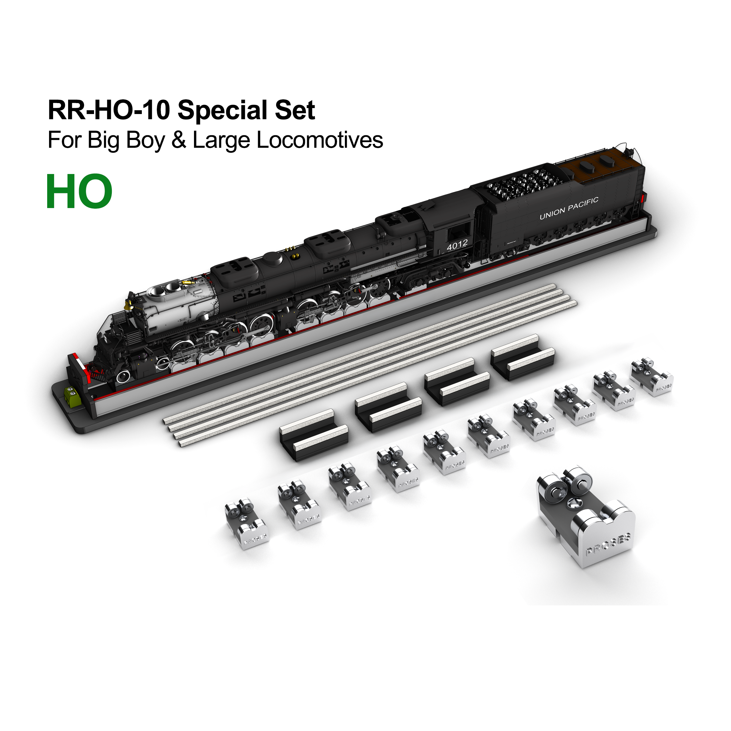 HO Rolling Road for Big Boy & More (2-Rail)